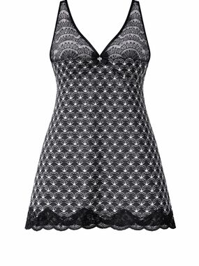 Black Lace Chemise Nightdress - Women's Intimates